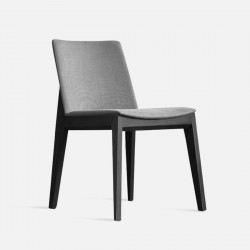 Framework Upholstered Dining Chair, W48, Black [ Display x2 ]